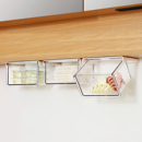 镜柜下抽屉式 收纳盒卫生间化妆品卸妆棉口红棉签透明置物架神器