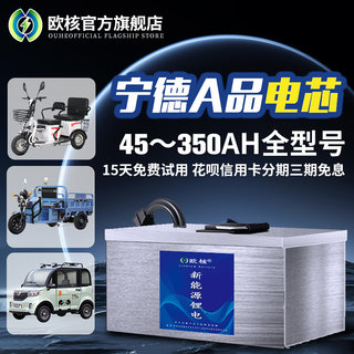 欧核三轮四轮电动车锂电池宁德电瓶车大容量蓄电池60v72v48v伏