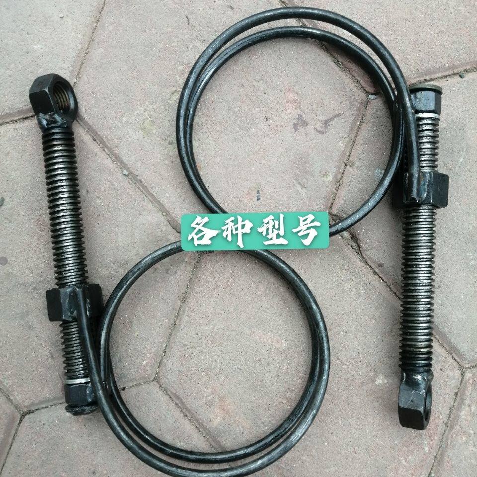 散装水泥盐酸化工罐车钢筋卡子打灰管透明管抱箍丝杆钢圈式管卡子