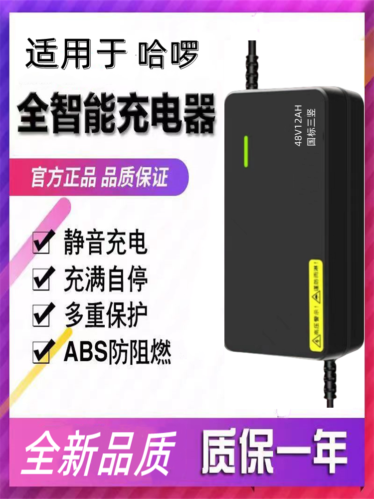 适用于原装哈啰棒途48V12AH48V20AH60V20AH铅酸锂电池专用充电器 电动车/配件/交通工具 电动车充电器 原图主图