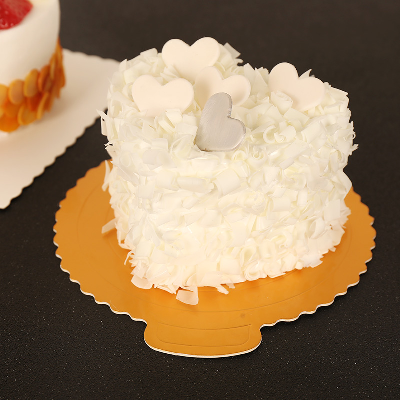加厚款全白卡蛋糕底托4/6/8/10寸