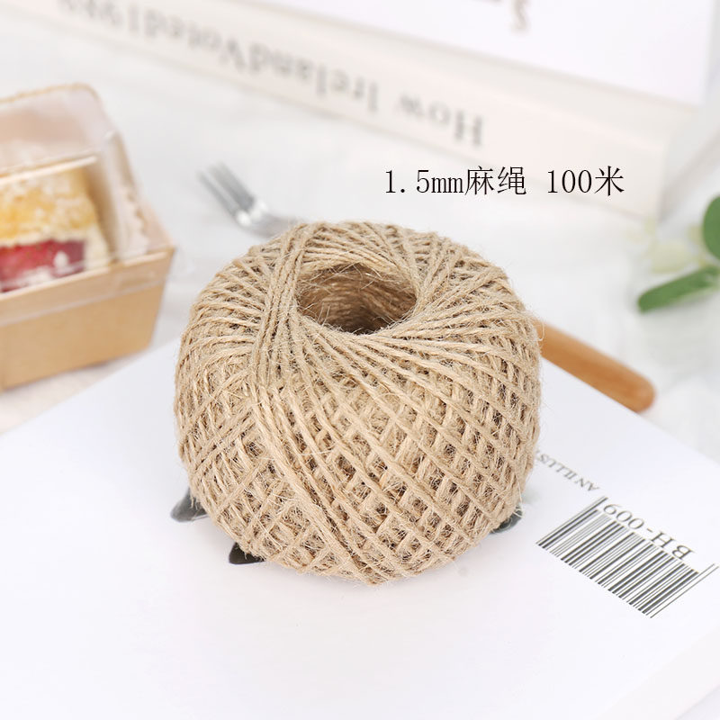 1.5mm麻绳绳子毛巾卷包装盒烘焙包装装饰捆绑绳子,厨房/烹饪用具,点心包装盒/包装袋,淘宝优惠券,粉丝福利购,淘宝优惠卷