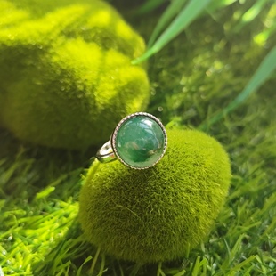 帝王绿精品玉戒A货纯天然玉石戒指指环官方正品非洲翠戒指008号