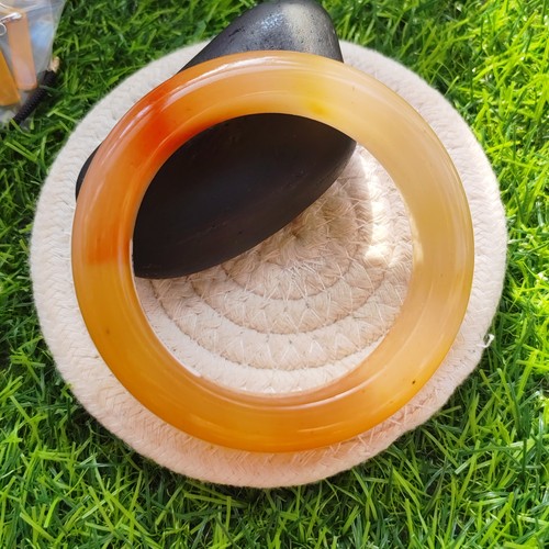 58圈官方证书老坑老料不用保养纯天然玉镯官方正品黄龙玉16*12