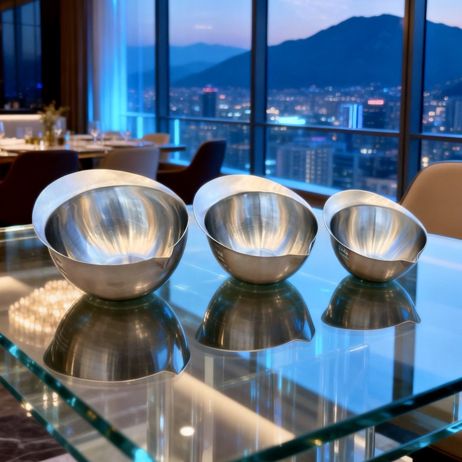 迷你带刻度 304不锈钢小碗量碗烘焙量杯量勺黄油巧克力融化碗料理