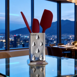 chockmen卓德铭18/10不锈钢筷笼勺子筷子筒台面沥水筷筒收纳盒