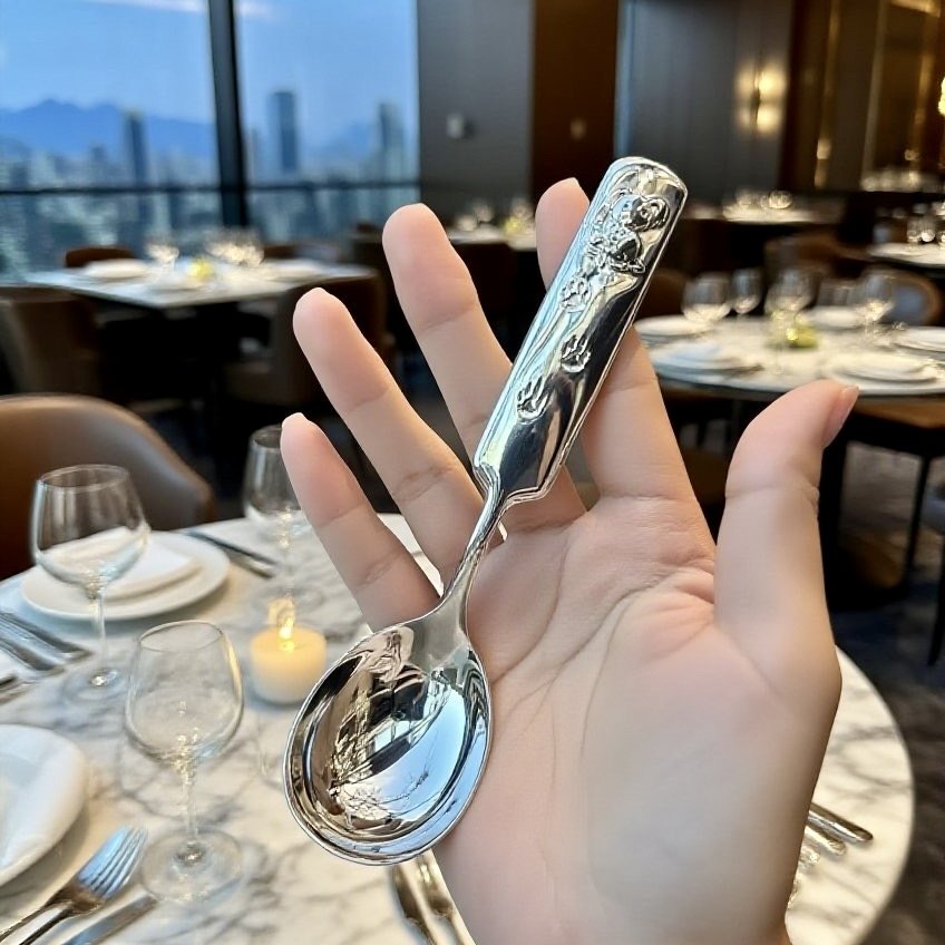 【宝宝自用】大口吃饭304不锈钢考拉卡通儿童吃饭勺喝汤匙深头勺,餐饮具,西餐勺,淘宝优惠券,粉丝福利购,淘宝优惠卷