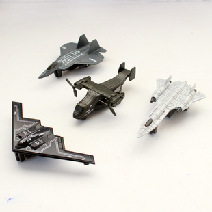 合金战斗机军机摆件模型回力机型合集军事套盒b21轰炸机儿童玩具
