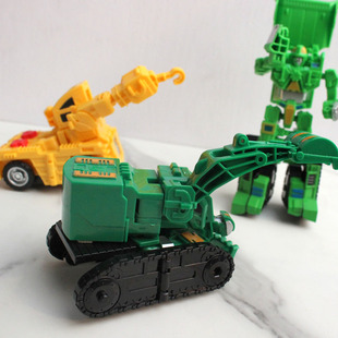 正版咖宝变形机甲咖宝变形吊车推土机挖掘机男孩生日礼物