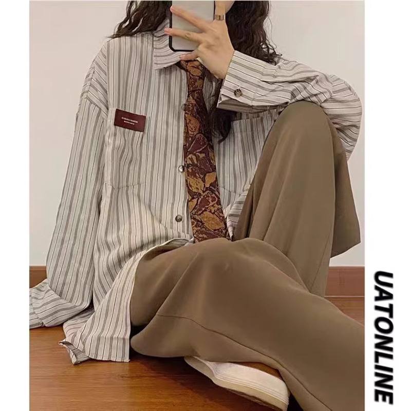 棕色复古文艺手打领带男休闲百搭衬衫配饰女jk学院风日系裙裤装饰