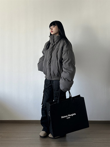 SIRYIN*美式复古立领短款羽绒服