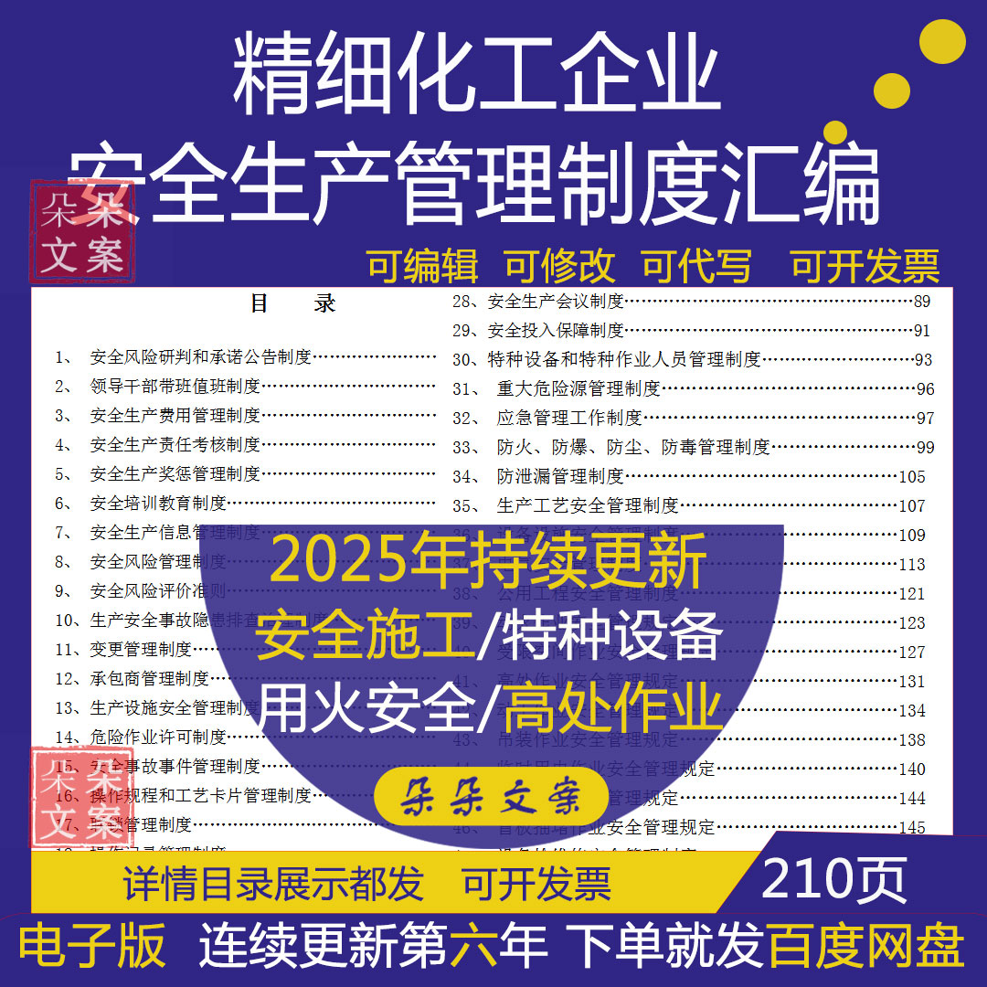 精细化化工企业安全生产管理制度汇编安全生产责任奖惩费用制度