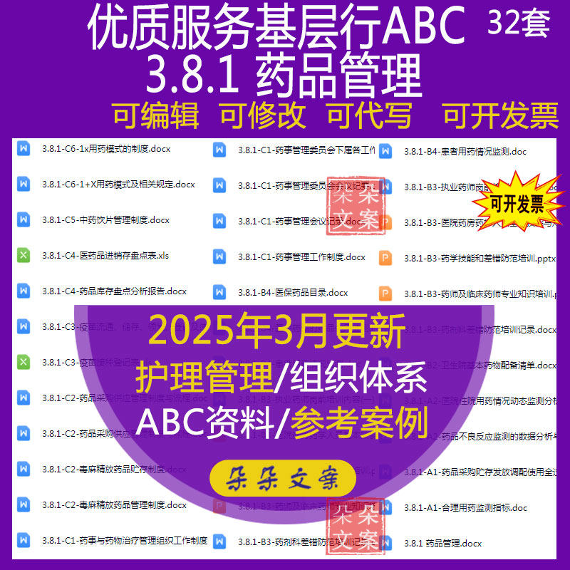 乡镇卫生院优质服务基层行乡镇卫生院服务ABC  3.8.1 药品管理