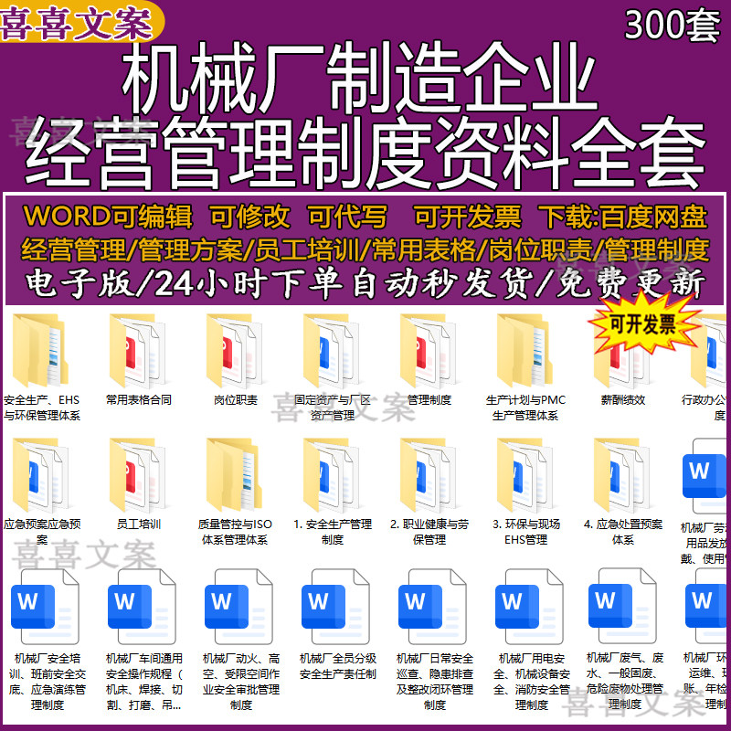 机械厂制造企业经营管理制度行政人事及采购仓储生产计划质量体系
