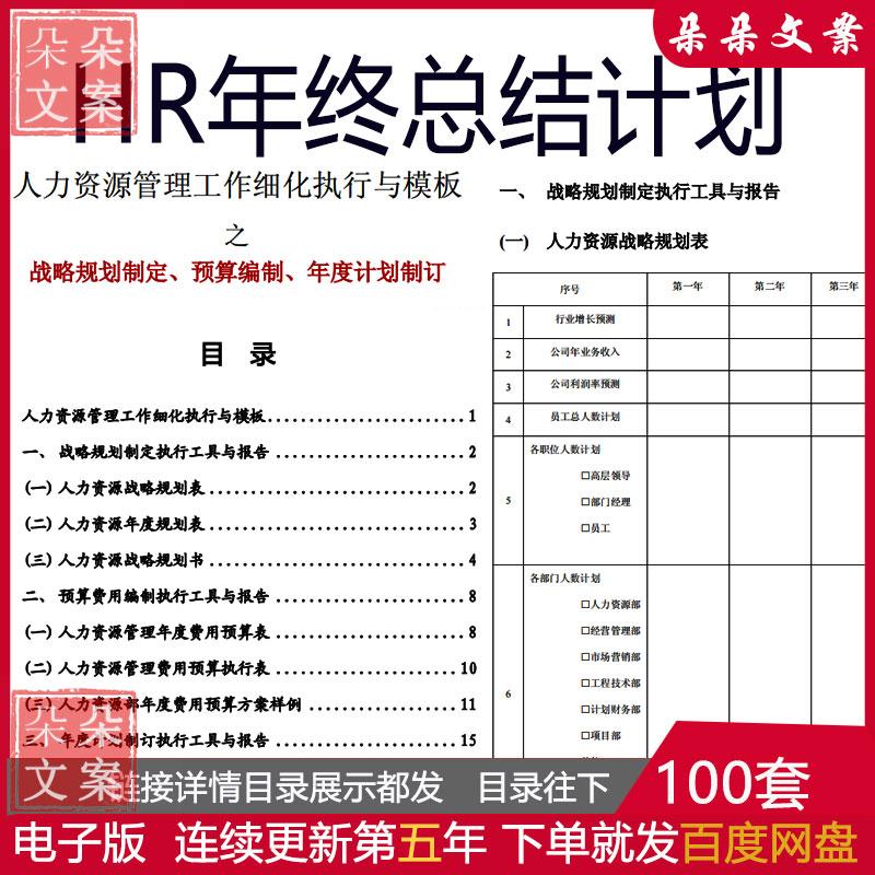 IT行业房地产金融酒店零售物流制造行业HR年终总结计划PPT与写作