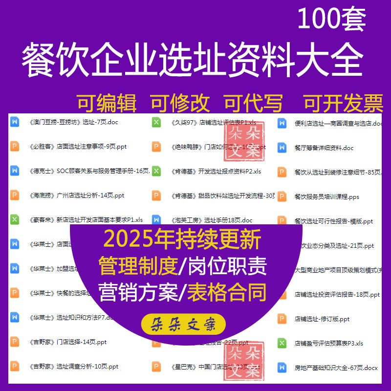 餐饮企业选址资料德克士麦当劳海底捞SOC顾客关系与服务管理手册