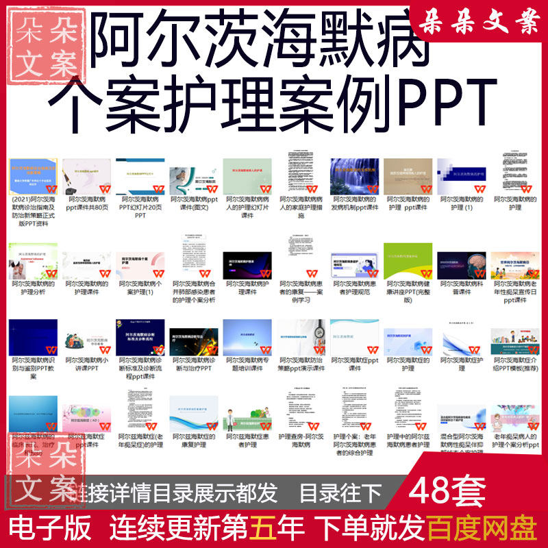阿尔茨海默病个案护理案例老年痴呆个案护理工作汇报健康讲座PPT