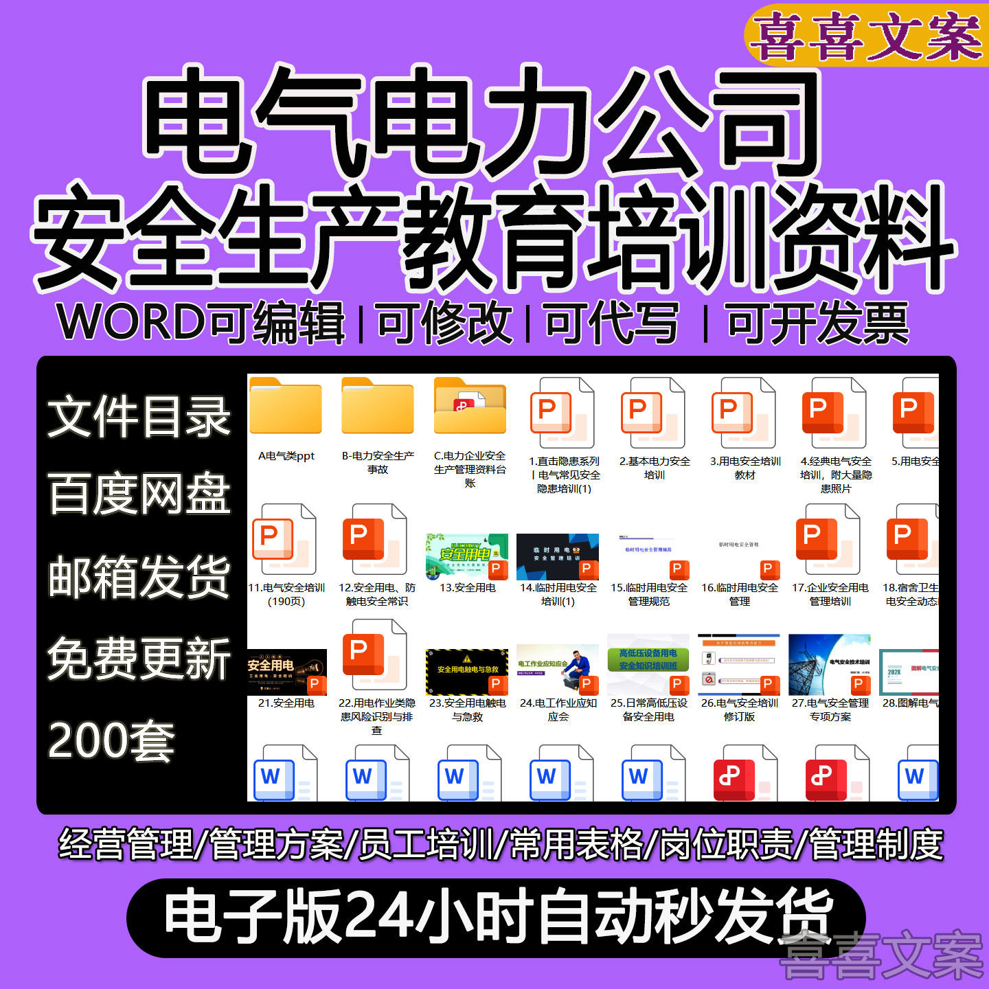 电力企业安全生产管理资料台账电气电力安全生产事故教育培训PPT