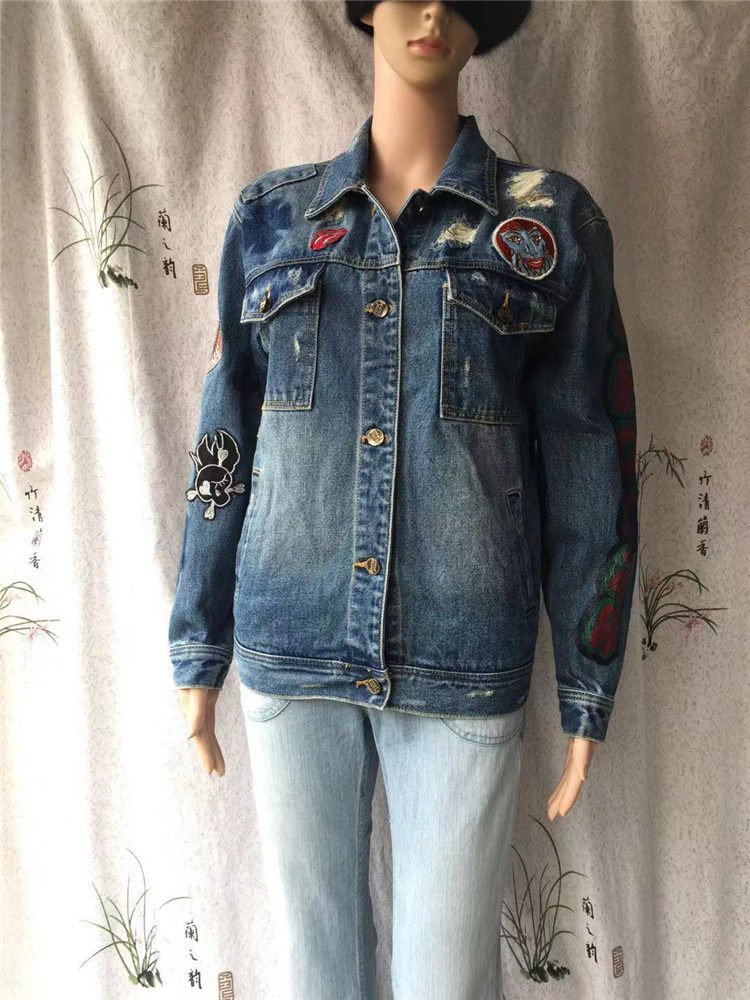 牛仔服女春秋季新款韩版直筒长袖宽松休闲百搭港风通勤纯棉短外套