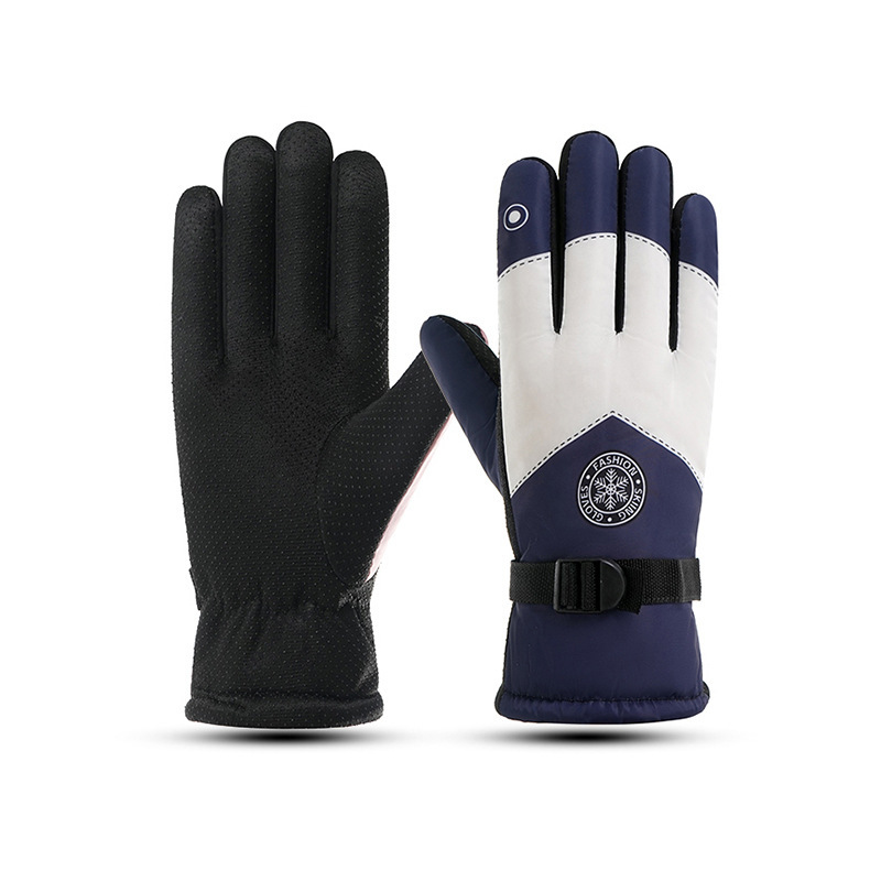 滑雪骑行手套冬季可触屏加绒加厚防寒防风防水户外保暖摩托车手