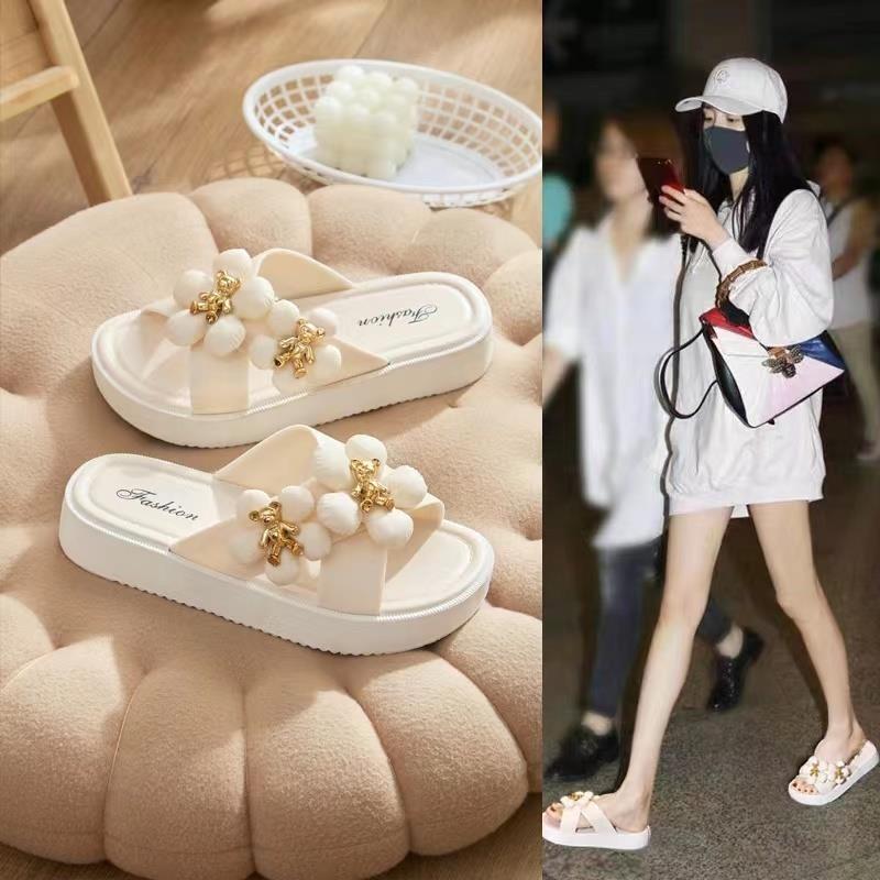 显高显瘦防滑外穿凉拖鞋女士