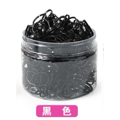 橡皮筋女扎头发加粗加厚发圈一次性高弹力耐用黑色胶圈小头绳大人