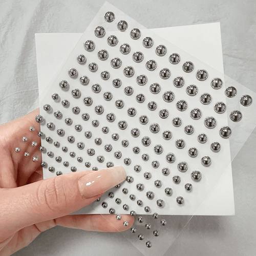 无洞个性眉钉贴唇钉贴自粘免打孔泪钻酒窝假眉鼻耳钉贴唇环肚脐钉