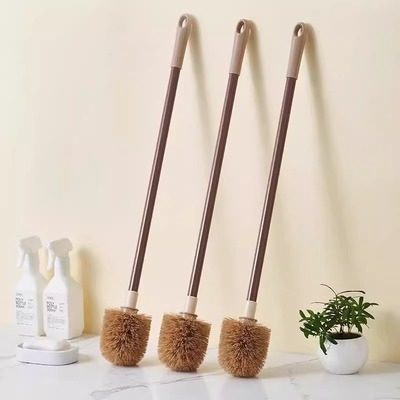 马桶刷家用无死角加长手柄卫生间清洁神器软毛洁厕套装壁挂设计