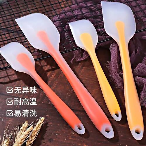 一体式硅胶刮刀刮板烘焙工具耐高温搅拌烘焙厨房家用奶油抹刀铲刀