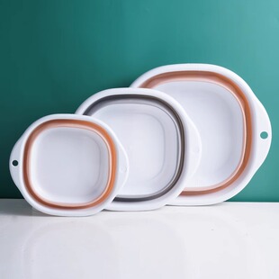 可折叠洗脸盆家用大小号学生宿舍洗衣盆便携式压缩旅行洗脚塑料盆