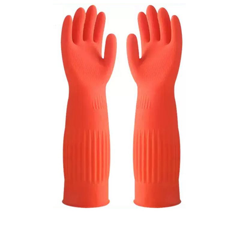 加长橡胶手套厨房耐用加绒加厚洗碗家务胶皮冬季保暖防水实用