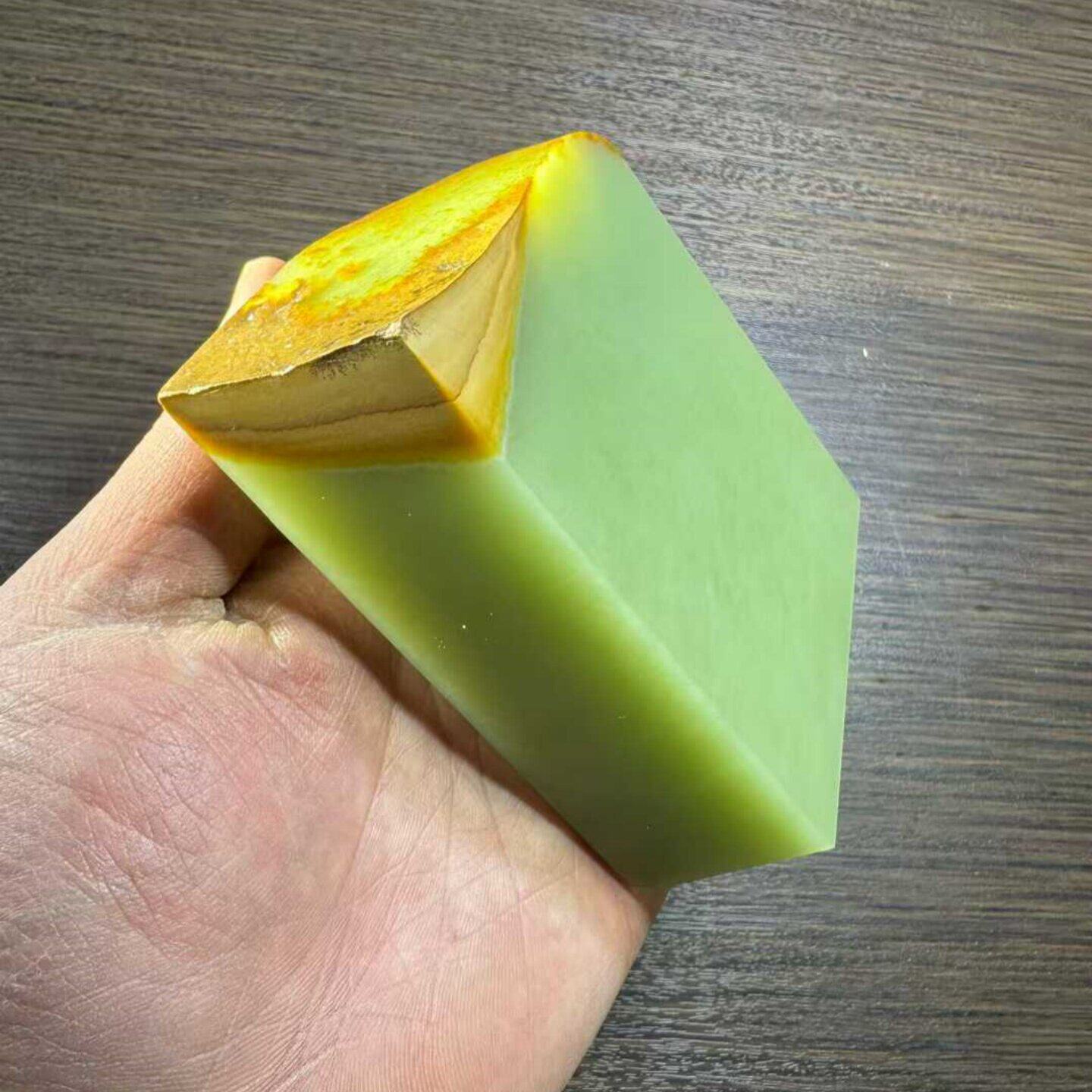 定金工厂原石厚料毛料黄绿带皮析木河磨玉籽料椴树林和田玉定制