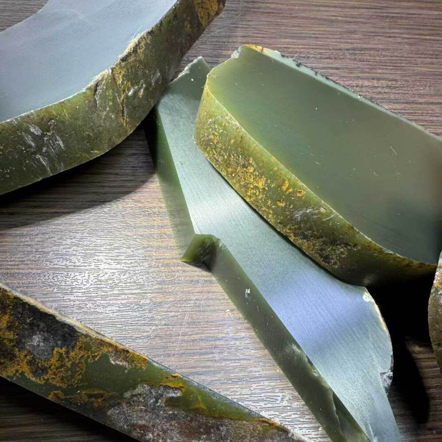 定金工厂原石毛料黄绿带皮析木河磨玉籽料椴树林和田玉定制