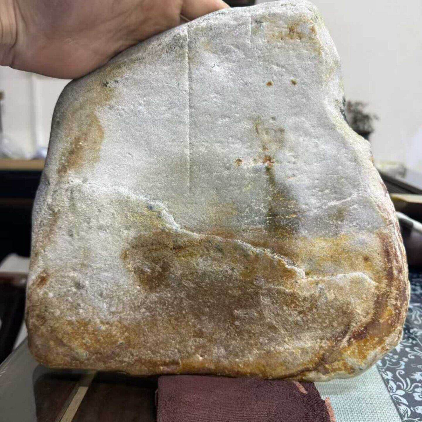 定金工厂原石毛料黄绿带皮析木河磨玉籽料椴树林和田玉定制