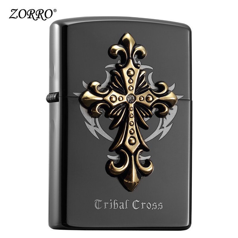 zorro佐罗煤油打火机防风创意十字架砂轮个性火机七夕情人节礼物|ruв категории ZIPPO/швейцарский армейский нож/очки, бренд зажигалки и аксессуары, другие, керосин зажигалки - от Buy2taobao.com для оказания профессиональной услуги покупки агента Taobao