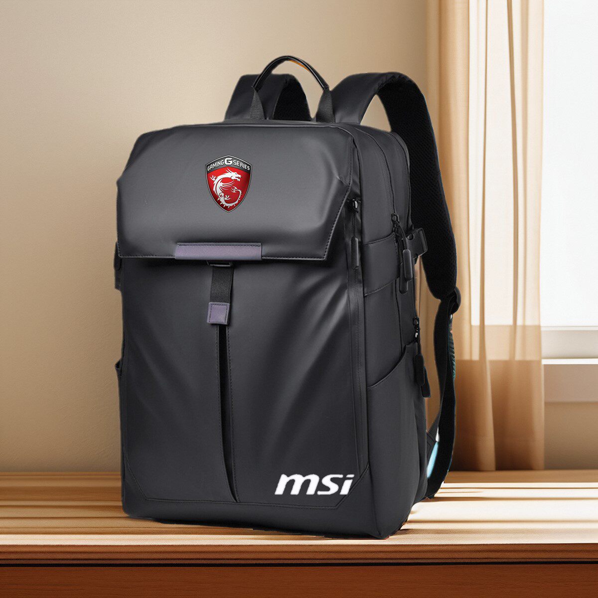 适用于微星刃影16笔记本15.6寸电脑包魔影15双肩包泰坦17防水背包2024保护套泰坦GP78HX书包