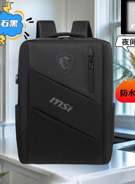 适用于微星MSI神影16双肩包雷影15/17笔记本电脑包泰坦GP78HX防震背包15.6寸旅行书包星影15保护套魔影16