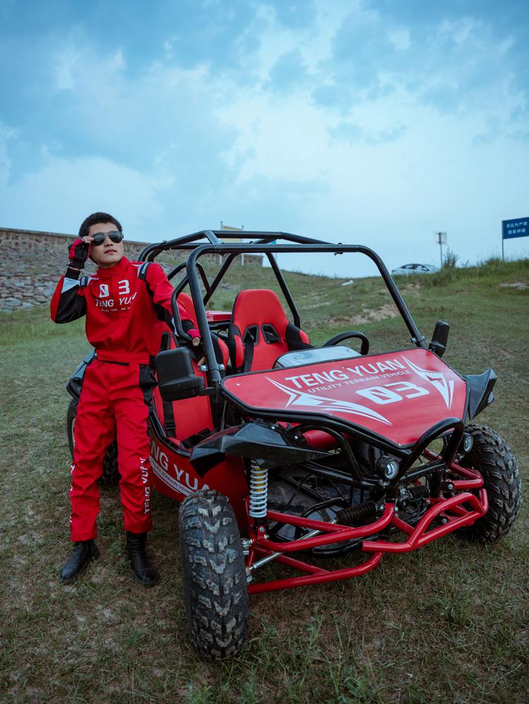 场地卡丁车沙滩车双人钢管电动汽油丛林越野全地形成人儿童四轮