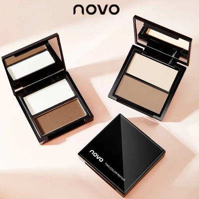 NOVO立体塑颜双色修容盘阴影鼻影侧影哑光高光一体盘提亮肤色5369