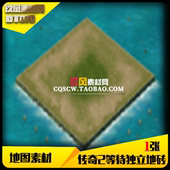 传奇地图素材 DT070 新人出生岛等待小图定制动态完整封边