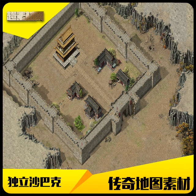 传奇地图素材高清独立石丘沙巴克开门动画无沙城配置文件-DT162