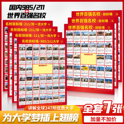 世界名校目标墙帖大学