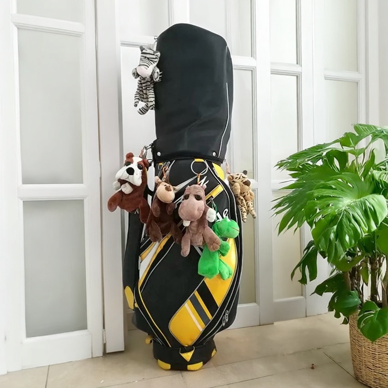 高尔夫迷你小球包卡通动物便携挂件玩偶可装马克果岭叉化妆品纸巾