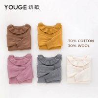 Youge Young Songs Songs Math и Maddler Fashion Petal Petal Pullover Top Top 2022 весна и осенью новая детская модная базовая рубашка