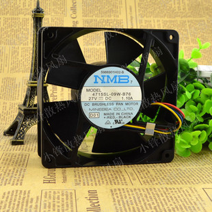 09W 4715SL B76 27V 12038服务器散热风扇 全新原装 1.10A NMB