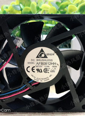 原装 Delta/台达 AFB0812HH 8025 12V 0.30A 8CM 大风量 散热风扇