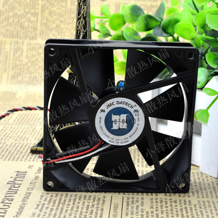 JMC DATECH 0925-12HBTA 12V 0.5A 滚珠轴承 9厘米 温控风扇
