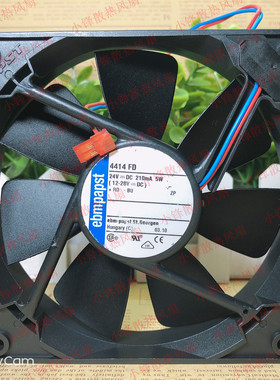 原装德国ebmpapst 12cm 12025 24V 5W 4414FD 变频器高端散热风扇