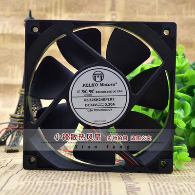 全新 PELKOMOTORS R1225H24BPLB2 12025 12cm 24V 0.20A 散热风扇