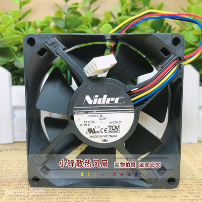 原装日本NIDEC TA300DC C35373-35 8025 12V 0.69A PWM温控风扇